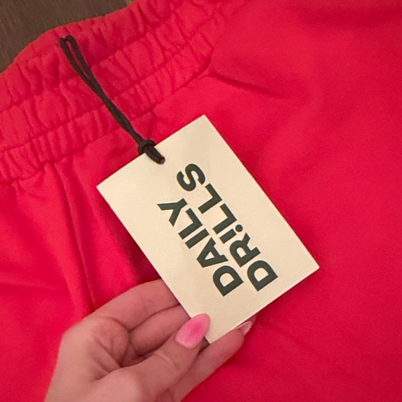 Daily Drills Bold Red Athletic Shorts - Picture 3 of 3